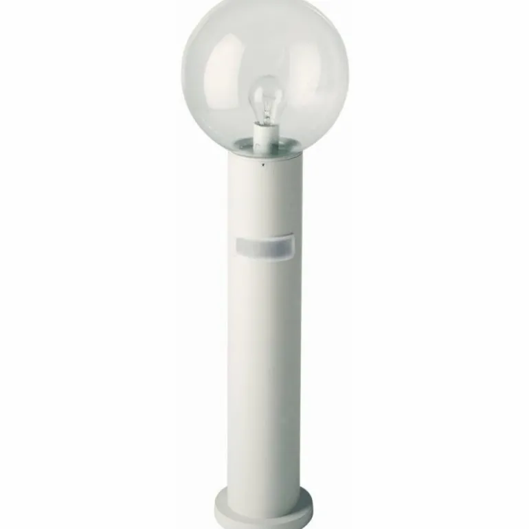 Borne d'éclairage Albert 2010 Blanc, 1 lumière, Détecteur de mouvement