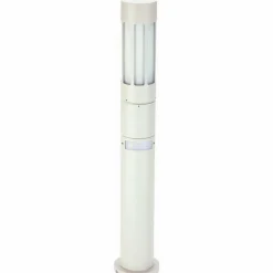 Borne d'éclairage Albert 2019 Blanc, 1 lumière, Détecteur de mouvement