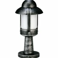 Borne d'éclairage Albert 530 Noir, Argenté, 1 lumière