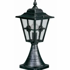 Borne d'éclairage Albert 532 Noir, Argenté, 1 lumière