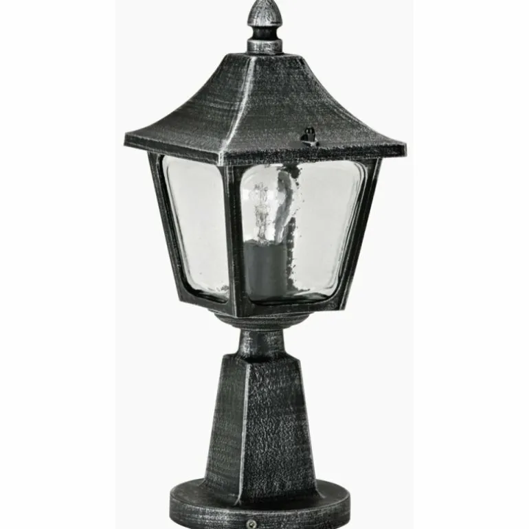 Borne d'éclairage Albert 540 Noir, Argenté, 1 lumière