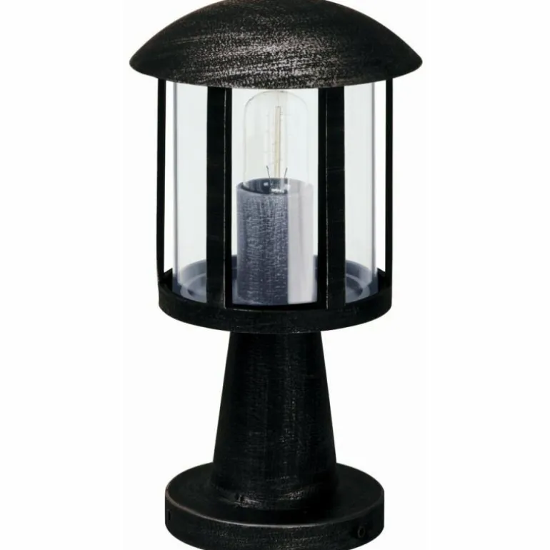 Borne d'éclairage Albert 542 Noir, Argenté, 1 lumière