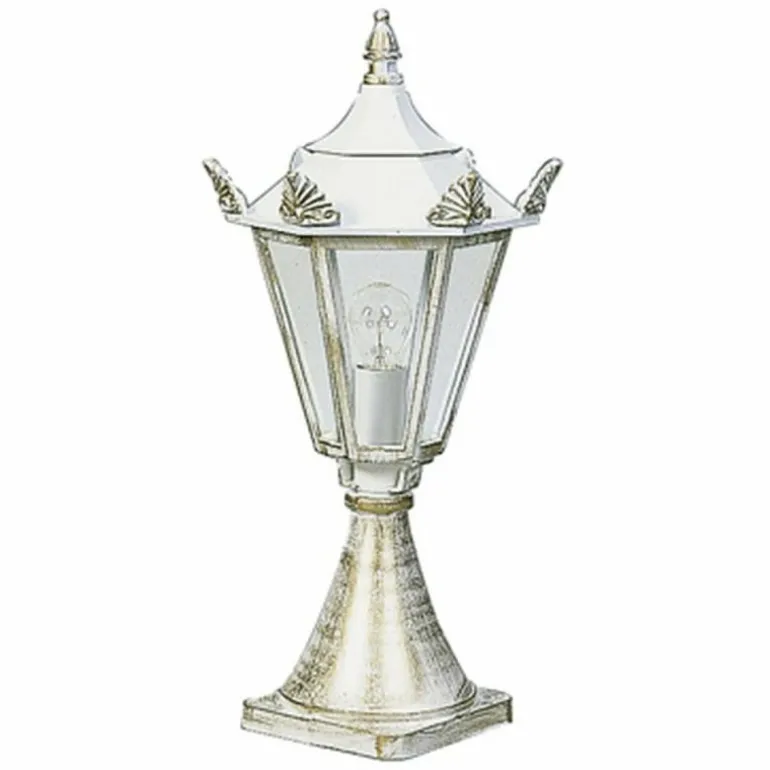 Borne d'éclairage Albert 533 Or, Blanc, 1 lumière