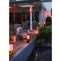 Borne d'éclairage, kit d'extension Philips Hue Ambiance White & Color Impress LED Noir, 1 lumière, Changeur de couleurs