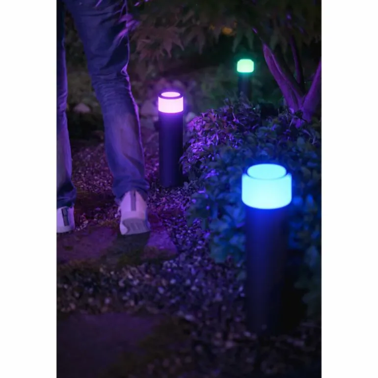 Borne d'éclairage, kit d'extension Philips Hue Ambiance White & Color Calla LED Noir, 1 lumière, Changeur de couleurs