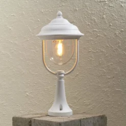 Borne d'éclairage Konstsmide Parma Blanc, 1 lumière