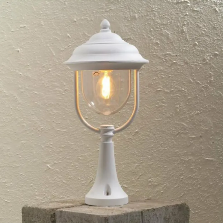 Borne d'éclairage Konstsmide Parma Blanc, 1 lumière