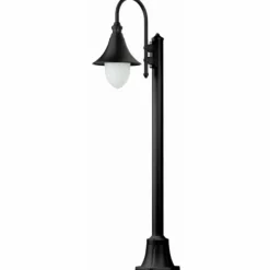 Borne d'éclairage LCD Lengerich Noir, 1 lumière