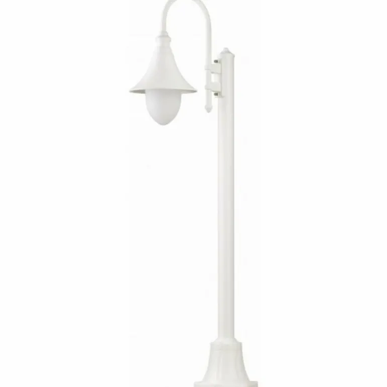 Borne d'éclairage LCD Lengerich Blanc, 1 lumière