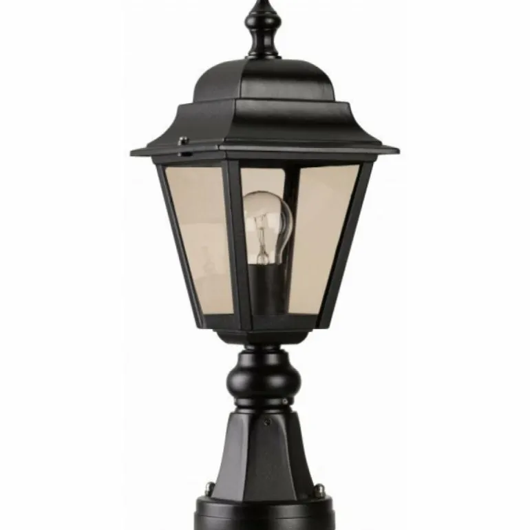 Borne d'éclairage LCD Lennestadt Noir, 1 lumière