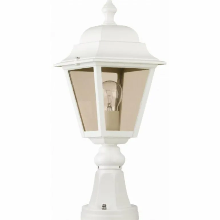 Borne d'éclairage LCD Lennestadt Blanc, 1 lumière