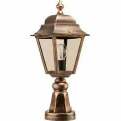 Borne d'éclairage LCD Lennestadt Cuivre, 1 lumière