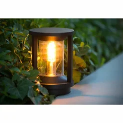 Borne d'éclairage Lucide CADIX Noir, 1 lumière