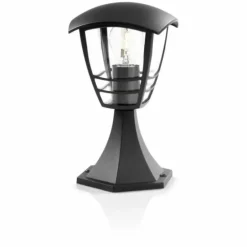 Borne d'éclairage Philips myGarden CREEK Noir, 1 lumière