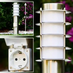 Borne d'éclairage Tunes Acier inoxydable, 1 lumière