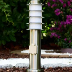 Borne d'éclairage Tunes Acier inoxydable, 1 lumière