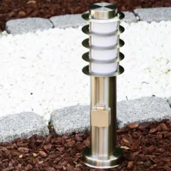 Borne d'éclairage Tunes Acier inoxydable, 1 lumière