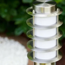 Borne d'éclairage Tunes Acier inoxydable, 1 lumière