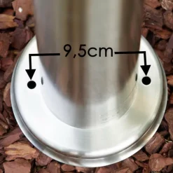 Borne d'éclairage Tunes Acier inoxydable, 1 lumière