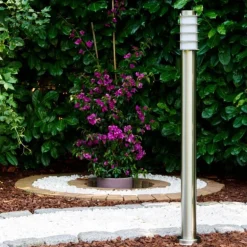 Borne d'éclairage Tunes Acier inoxydable, 1 lumière