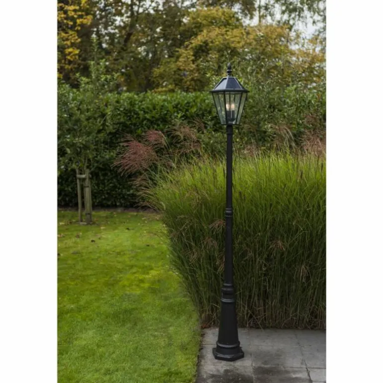 Borne d'extérieur Lutec London LED Noir, 3 lumières