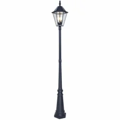 Borne d'extérieur Lutec London LED Noir, 3 lumières