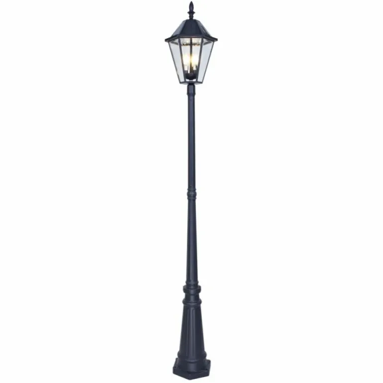 Borne d'extérieur Lutec London LED Noir, 3 lumières