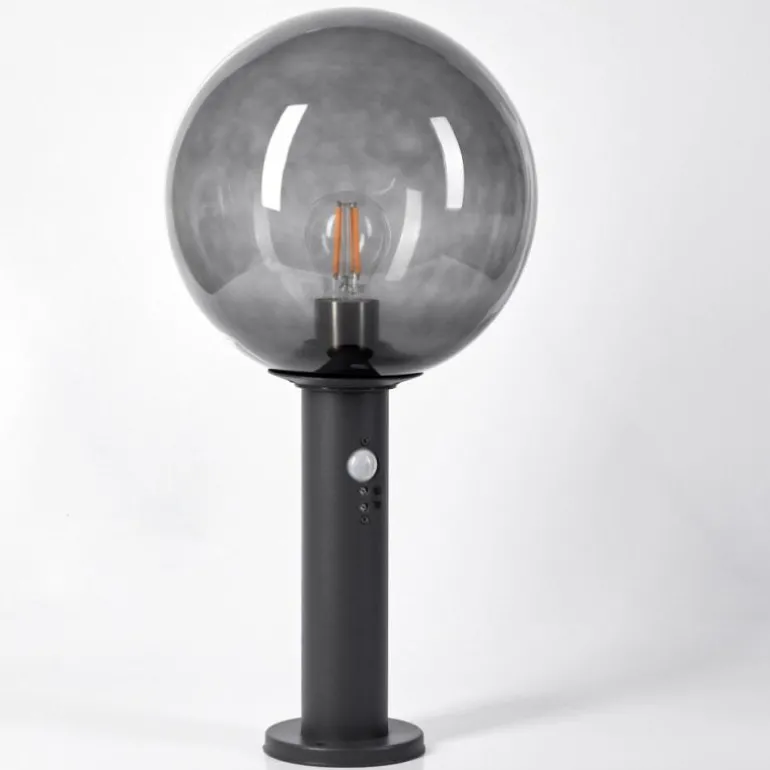 Borne lumineuse Bostarenga Anthracite, 1 lumière, Détecteur de mouvement