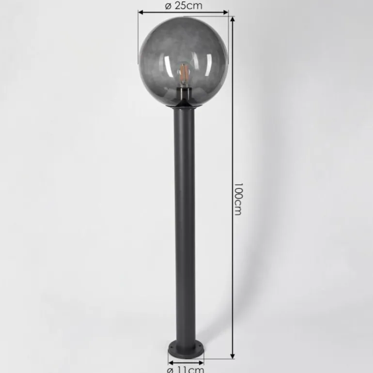 Borne lumineuse Bostarenga Anthracite, 1 lumière