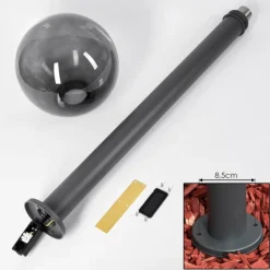 Borne lumineuse Bostarenga Anthracite, 1 lumière