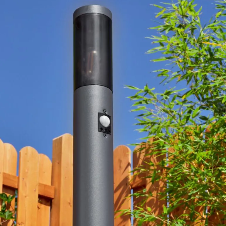 Borne lumineuse Gaborone Anthracite, 1 lumière, Détecteur de mouvement