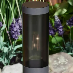 Borne lumineuse Gaborone Anthracite, 1 lumière, Détecteur de mouvement