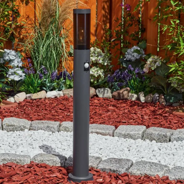 Borne lumineuse Gaborone Anthracite, 1 lumière, Détecteur de mouvement