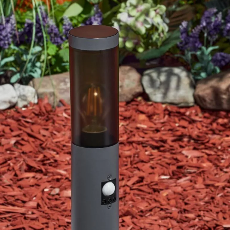 Borne lumineuse Gaborone Anthracite, 1 lumière, Détecteur de mouvement