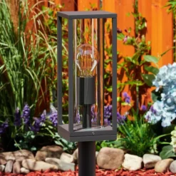 Borne lumineuse Oiba Anthracite, 1 lumière