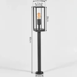 Borne lumineuse Oiba Anthracite, 1 lumière