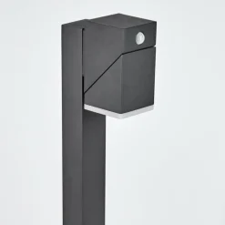 Borne lumineuse Toogong LED Anthracite, 1 lumière, Détecteur de mouvement