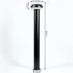 Borne lumineuse Vinara LED Noir, 1 lumière