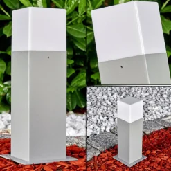 Borne lumineuse Algier LED Gris, 1 lumière