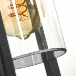 Borne lumineuse Baoshan Noir, 1 lumière