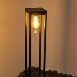 Borne lumineuse Baoshan Noir, 1 lumière