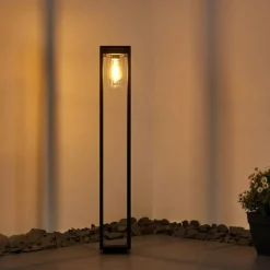 Borne lumineuse Baoshan Noir, 1 lumière