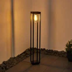 Borne lumineuse Baoshan Noir, 1 lumière