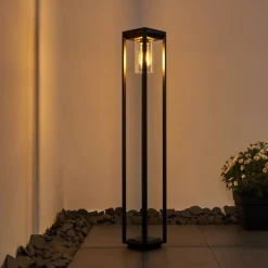 Borne lumineuse Baoshan Noir, 1 lumière