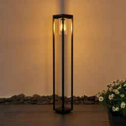 Borne lumineuse Baoshan Noir, 1 lumière
