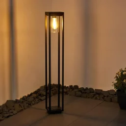 Borne lumineuse Baoshan Noir, 1 lumière