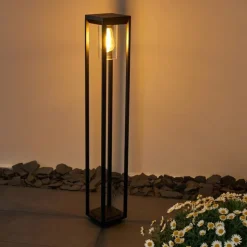 Borne lumineuse Baoshan Noir, 1 lumière