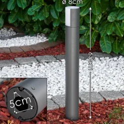 Borne lumineuse Baulund LED Anthracite, 1 lumière