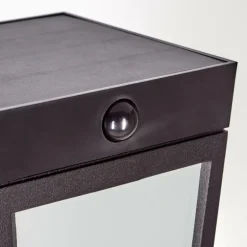 Borne lumineuse Begg LED Noir, 1 lumière, Détecteur de mouvement, Changeur de couleurs