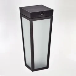 Borne lumineuse Begg LED Noir, 1 lumière, Détecteur de mouvement, Changeur de couleurs